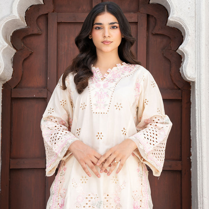 3-PC Embroidered Shirt Lawn Trouser with Dupatta