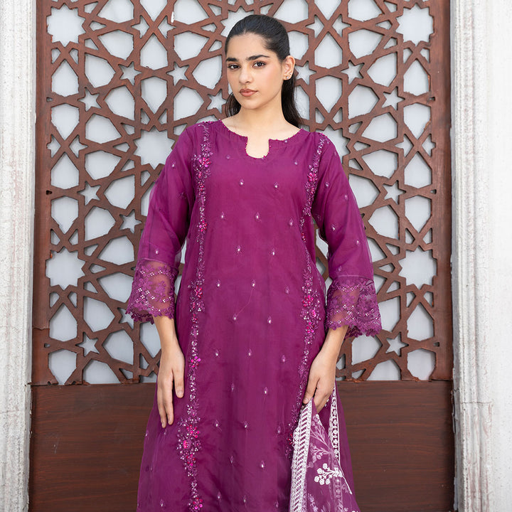 3-PC  Shirt Organza Trouser GripDupatta