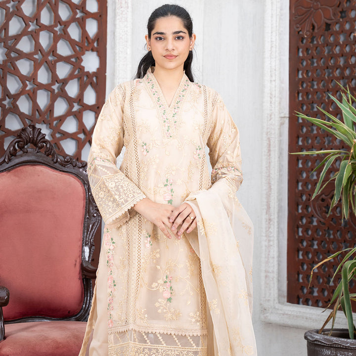 3-PC  Shirt Organza Trouser GripDupatta