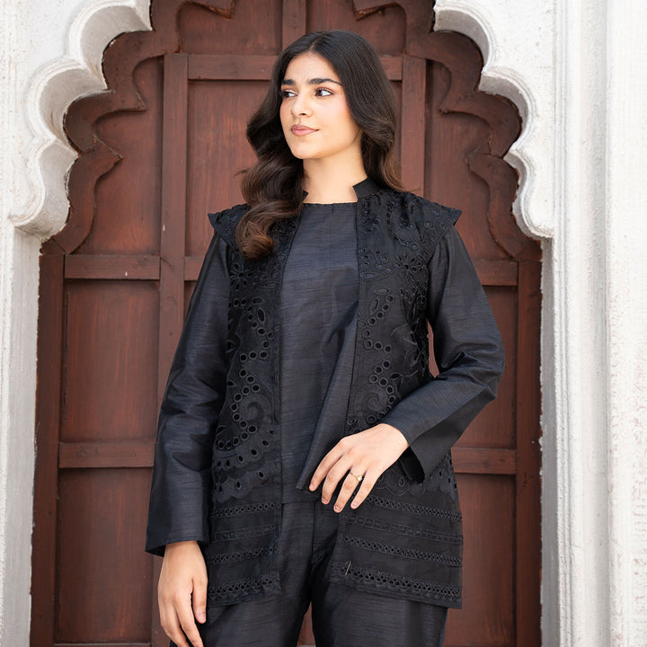 3-PC Shirt Organza Trouser & Kattan Silk Dupatta