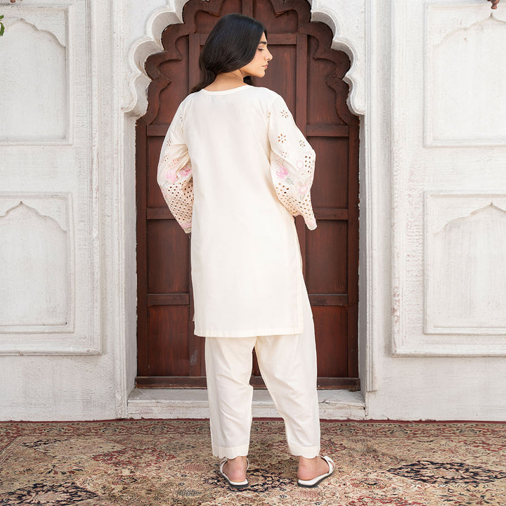 3-PC Embroidered Shirt Lawn Trouser with Dupatta