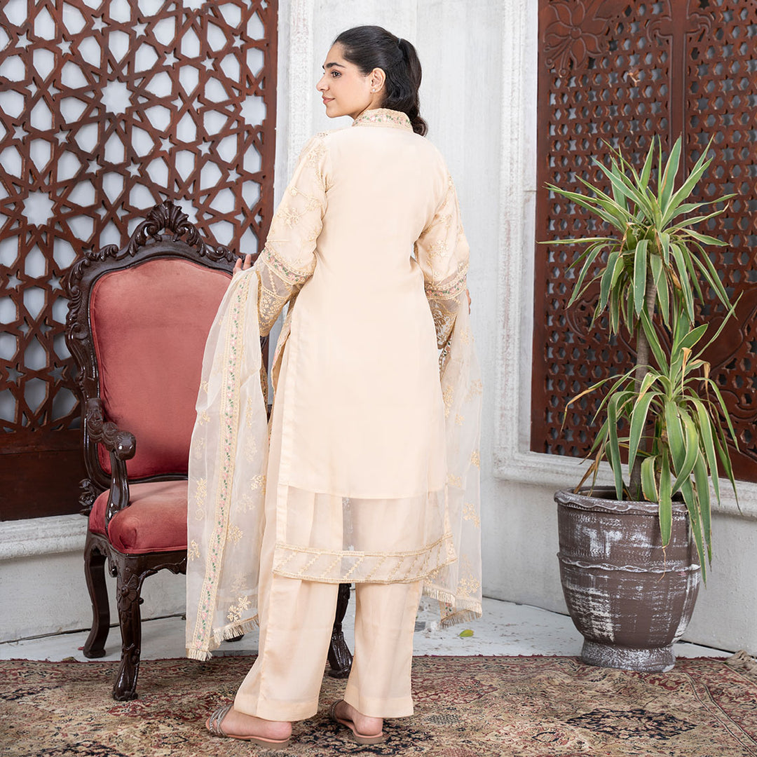 3-PC  Shirt Organza Trouser GripDupatta