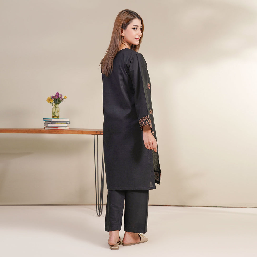 2-PC Young's Embroidered Cambric