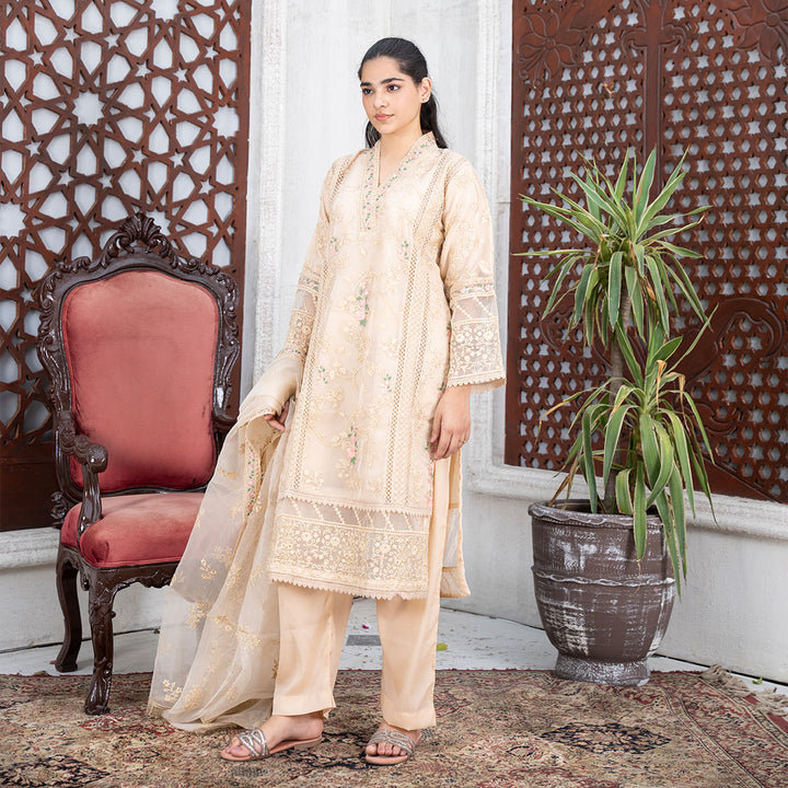 3-PC  Shirt Organza Trouser GripDupatta