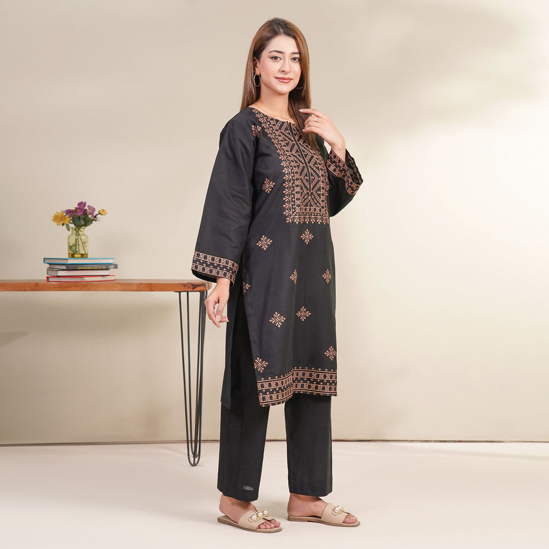2-PC Young's Embroidered Cambric