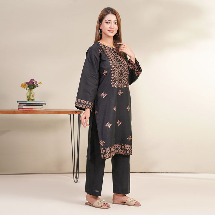 2-PC Young's Embroidered Cambric