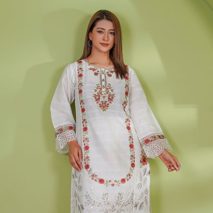 2-PC Young's Embroidered Cambric