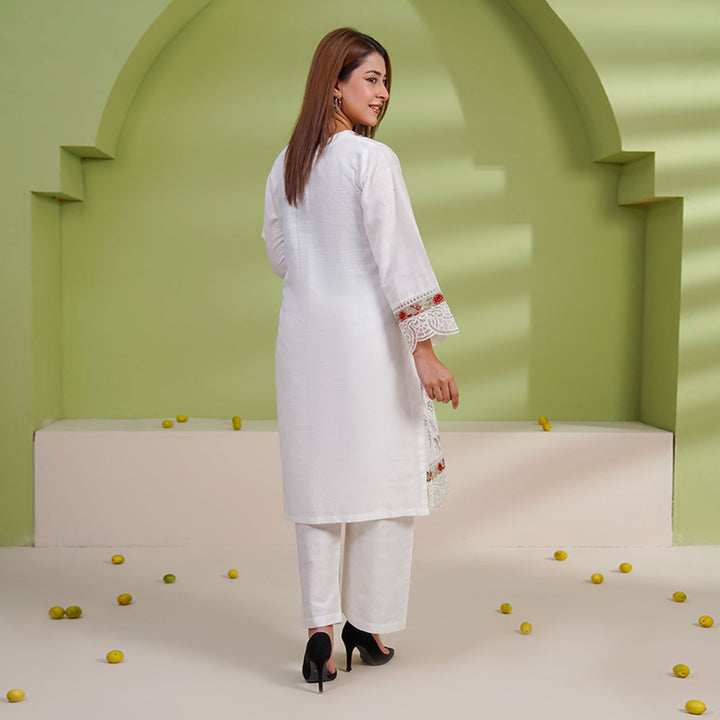 2-PC Young's Embroidered Cambric