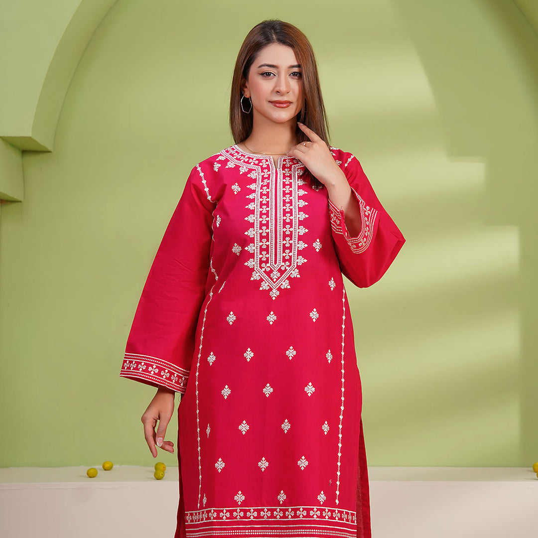 2-PC Young's Embroidered Cambric