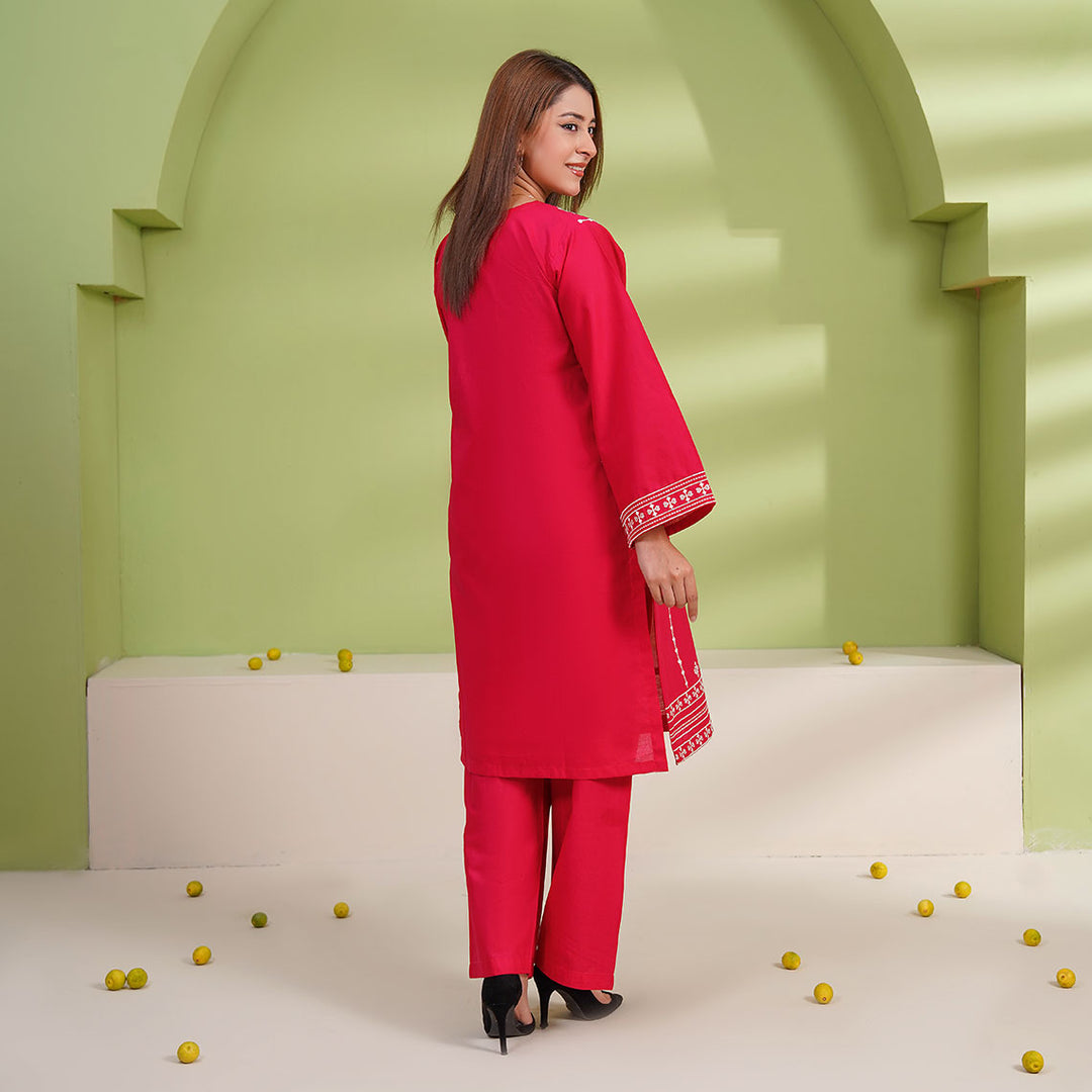 2-PC Young's Embroidered Cambric