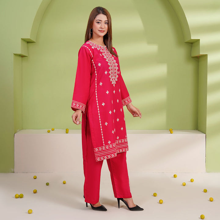 2-PC Young's Embroidered Cambric