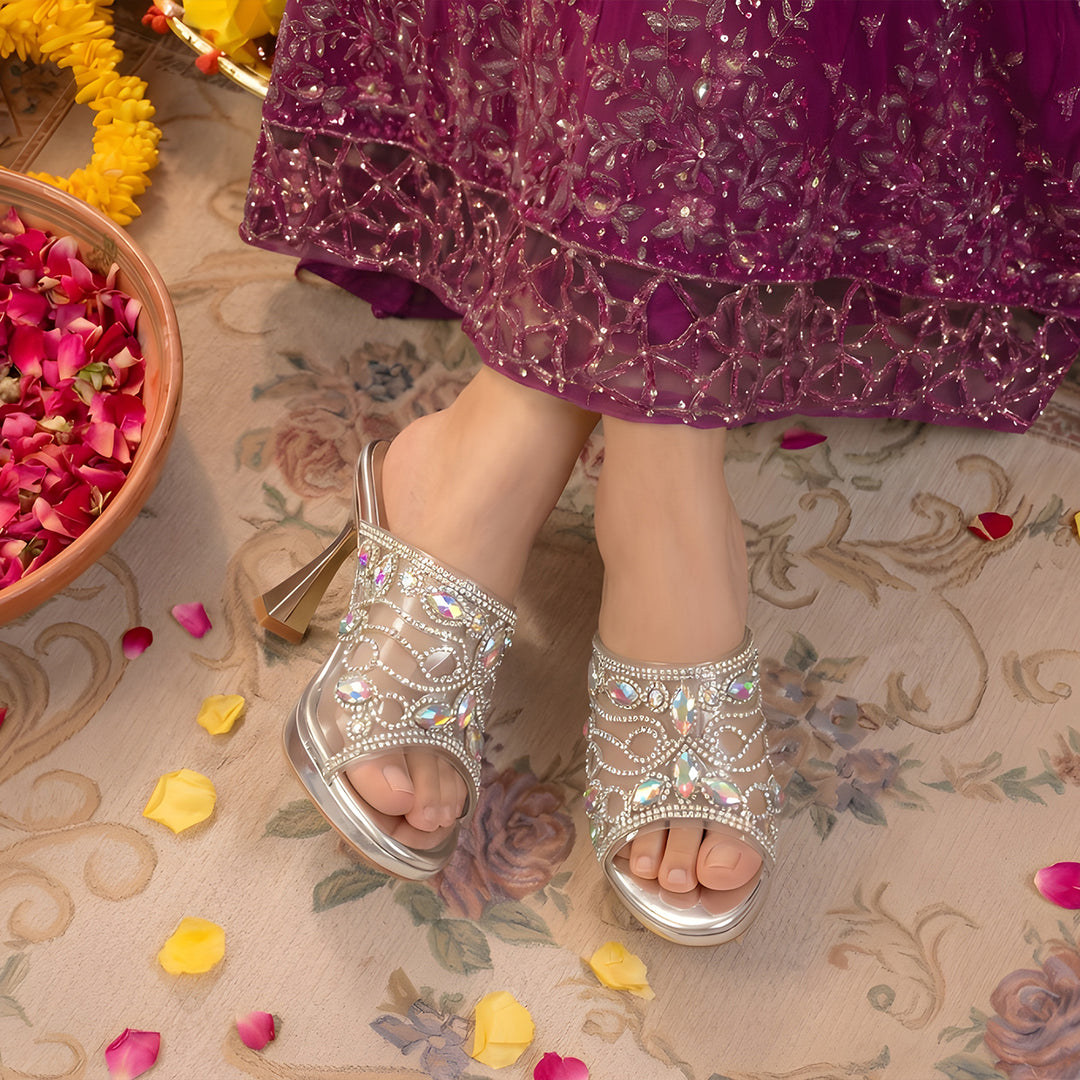 Bridal Slipper Heels