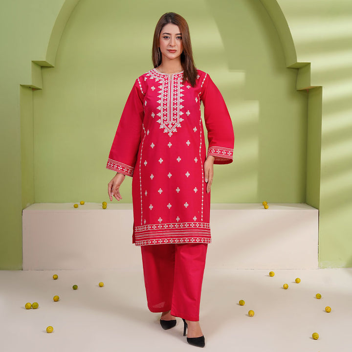 2-PC Young's Embroidered Cambric