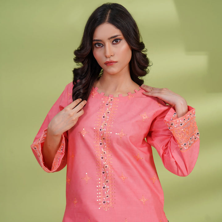 2-PC Young's Embroidered Cambric
