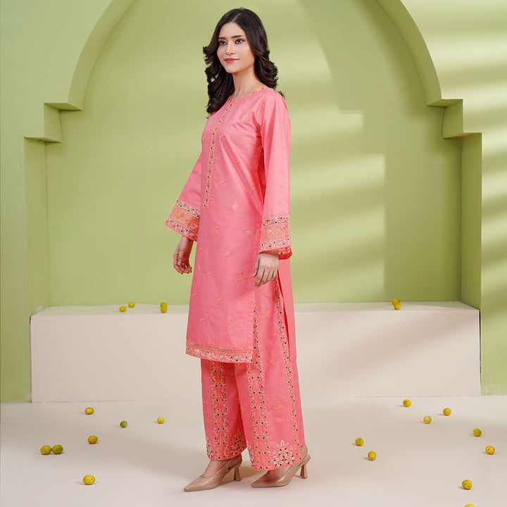 2-PC Young's Embroidered Cambric
