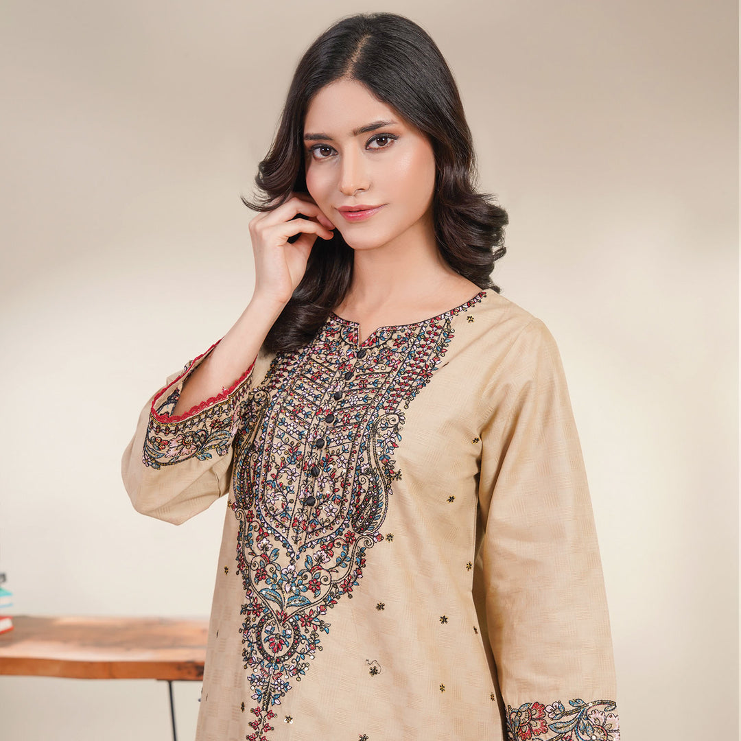 2-PC Young's Embroidered Cambric