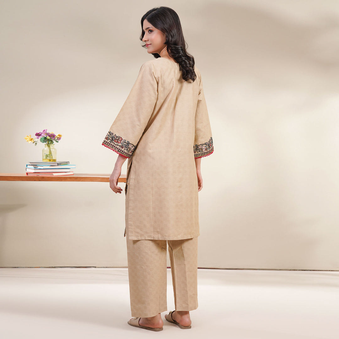 2-PC Young's Embroidered Cambric