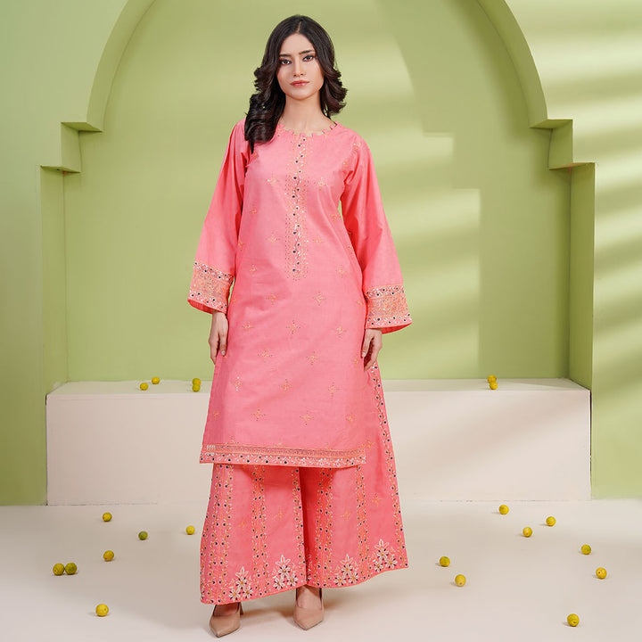 2-PC Young's Embroidered Cambric