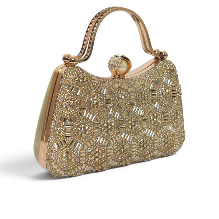 L.Golden Fancy Clutch - BC04332