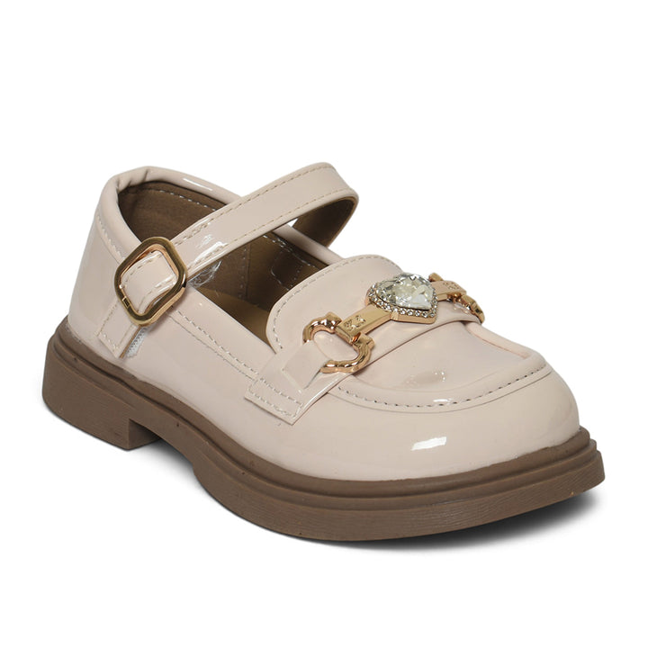 Beige Kids Casual Pumps - KG90275