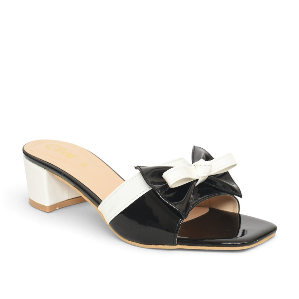 Black Formal Slipper Heel - L040455