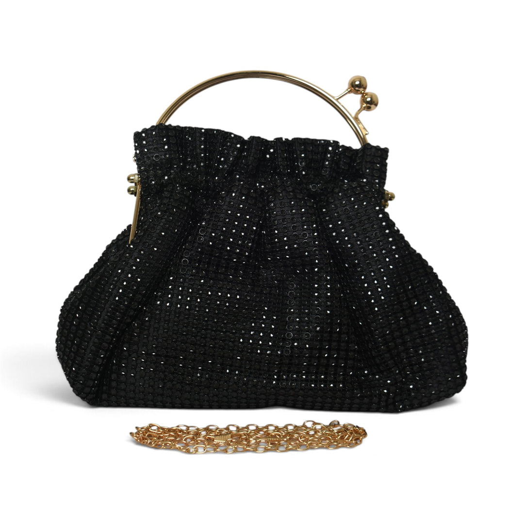 Black Fancy Clutch - BC04208