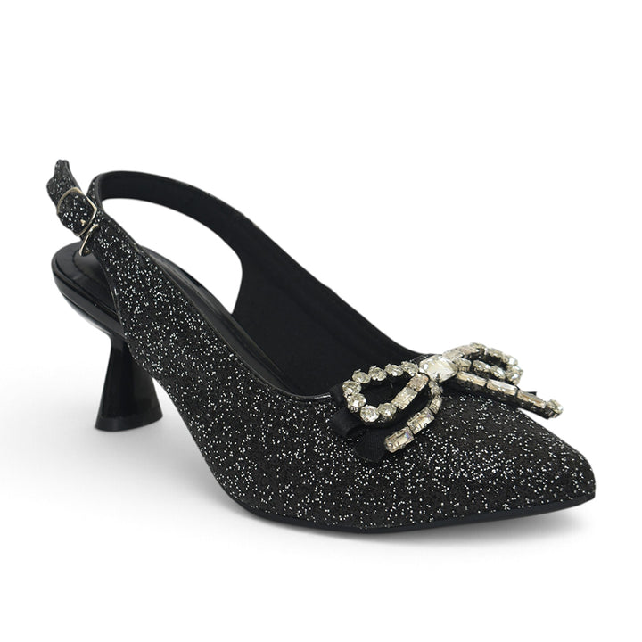 Black Bridal Court Shoes - L087278