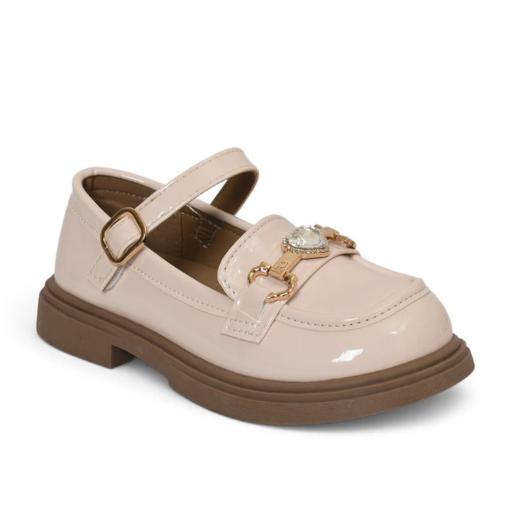 Beige Kids Casual Pumps - KG90276