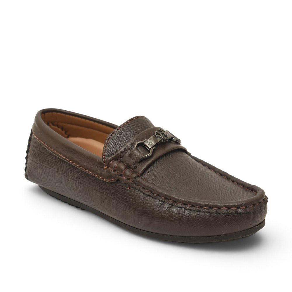 Brown Kids Casual Moccassion - KB10608