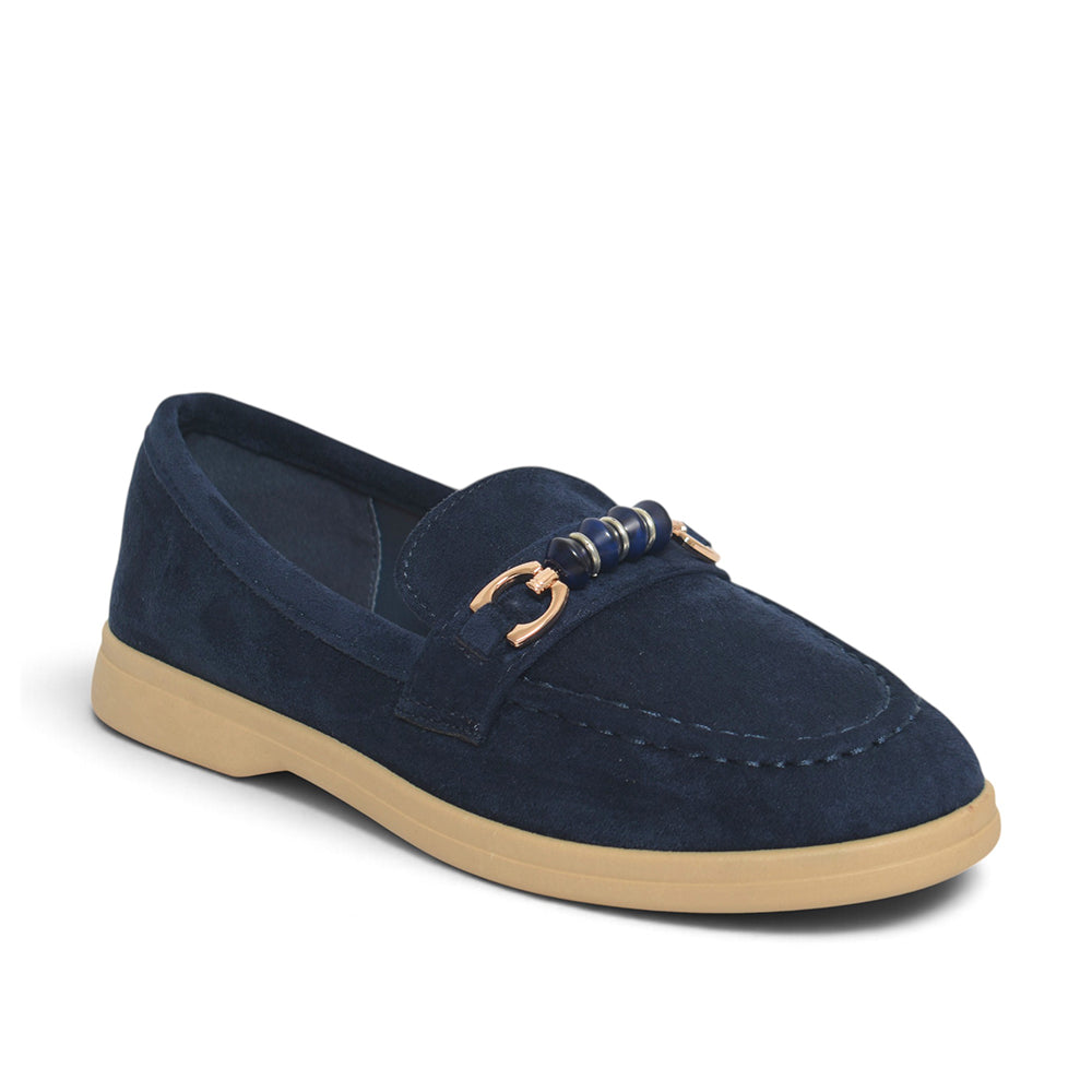 Navy Casual Loafers - L095504