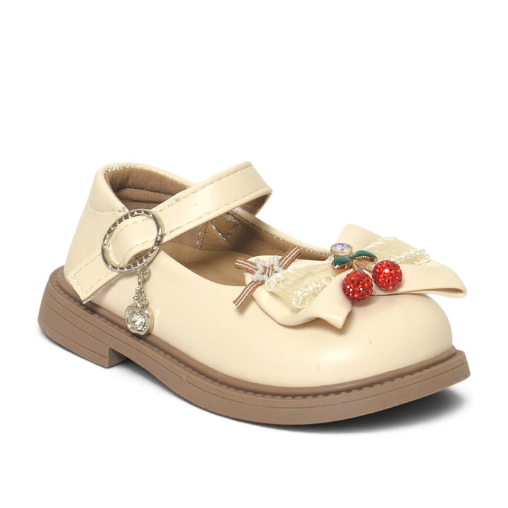 Beige Kids Casual Pumps - KG90271
