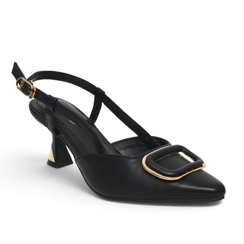 Black Formal Court Shoes - L085857