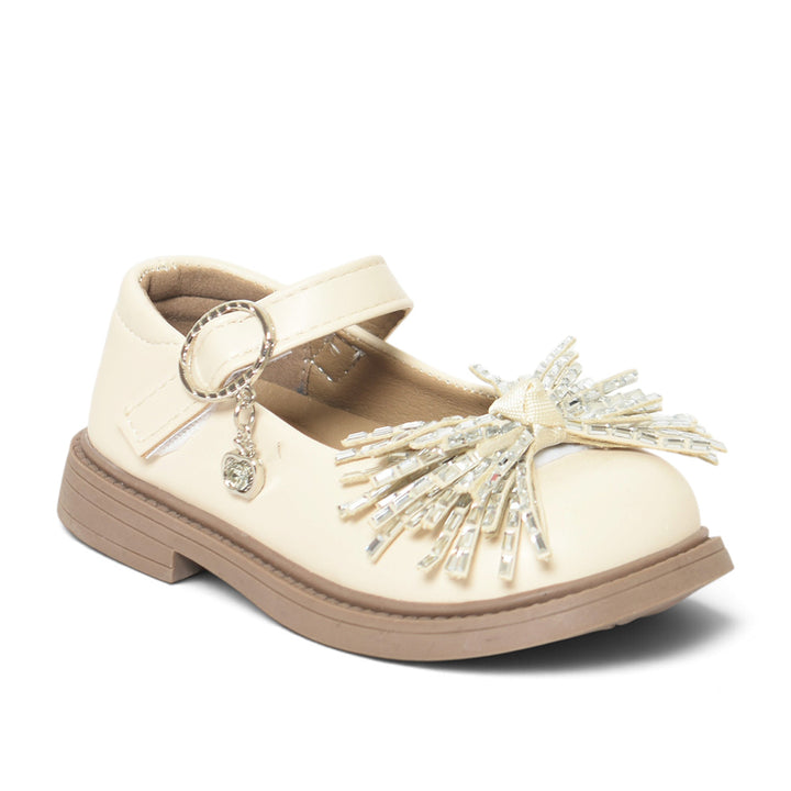 Beige Kids Casual Pumps - KG90274