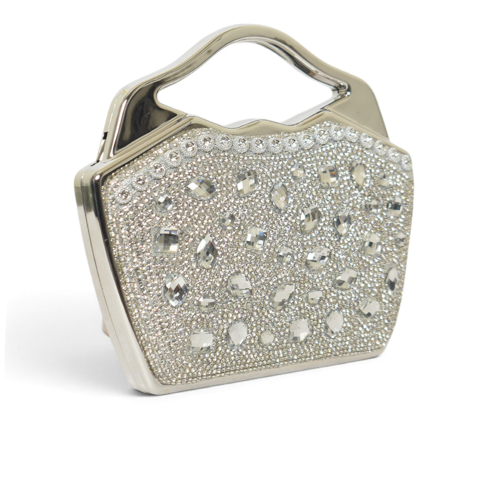 Silver Fancy Clutch - BC04209