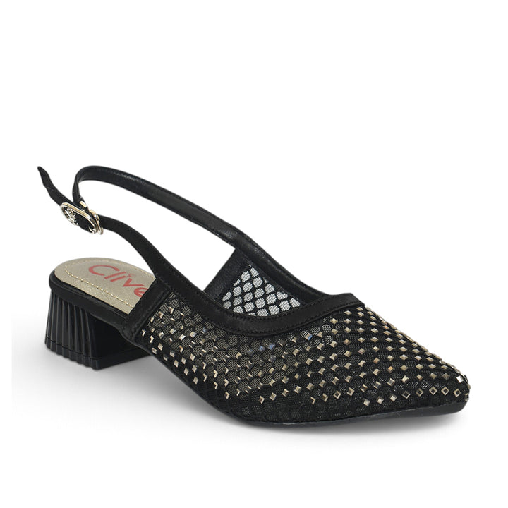 Black Bridal Court Shoes - L087265