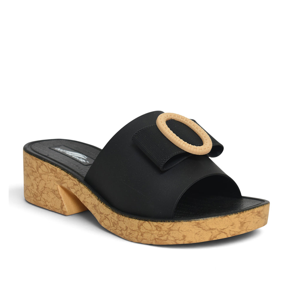 Black Ladies Rough Chappals - L001598