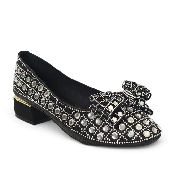 Black Bridal Court Shoes - l087266