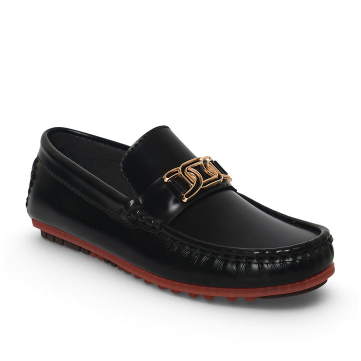 Black Kids Casual Moccassion - KB10616