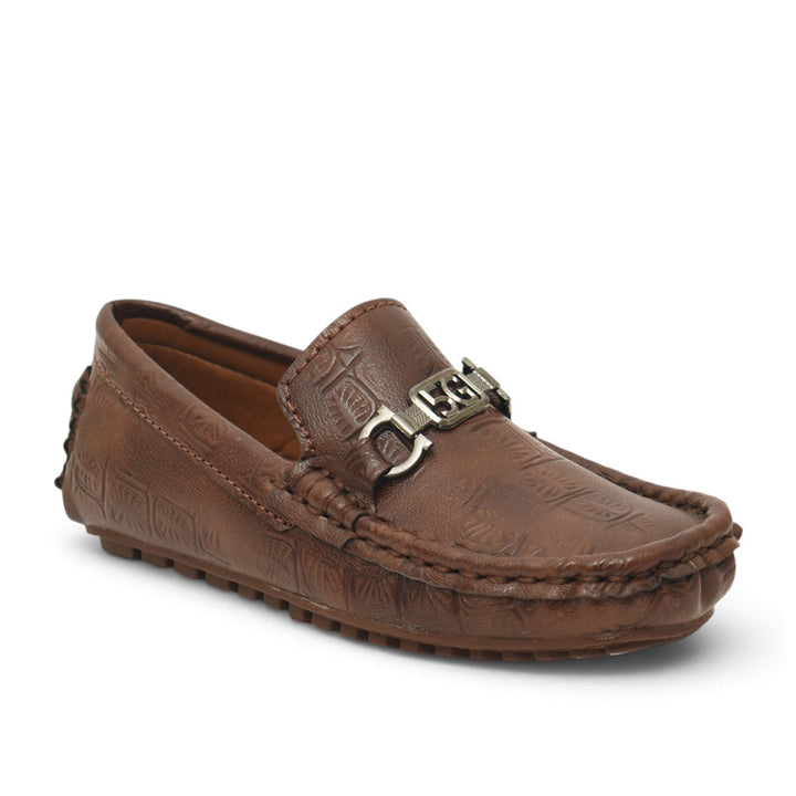Brown Kids Casual Moccassion - KB10613