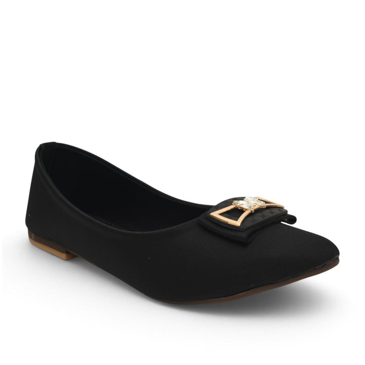 Black Casual Flat Slipper - LXR0059