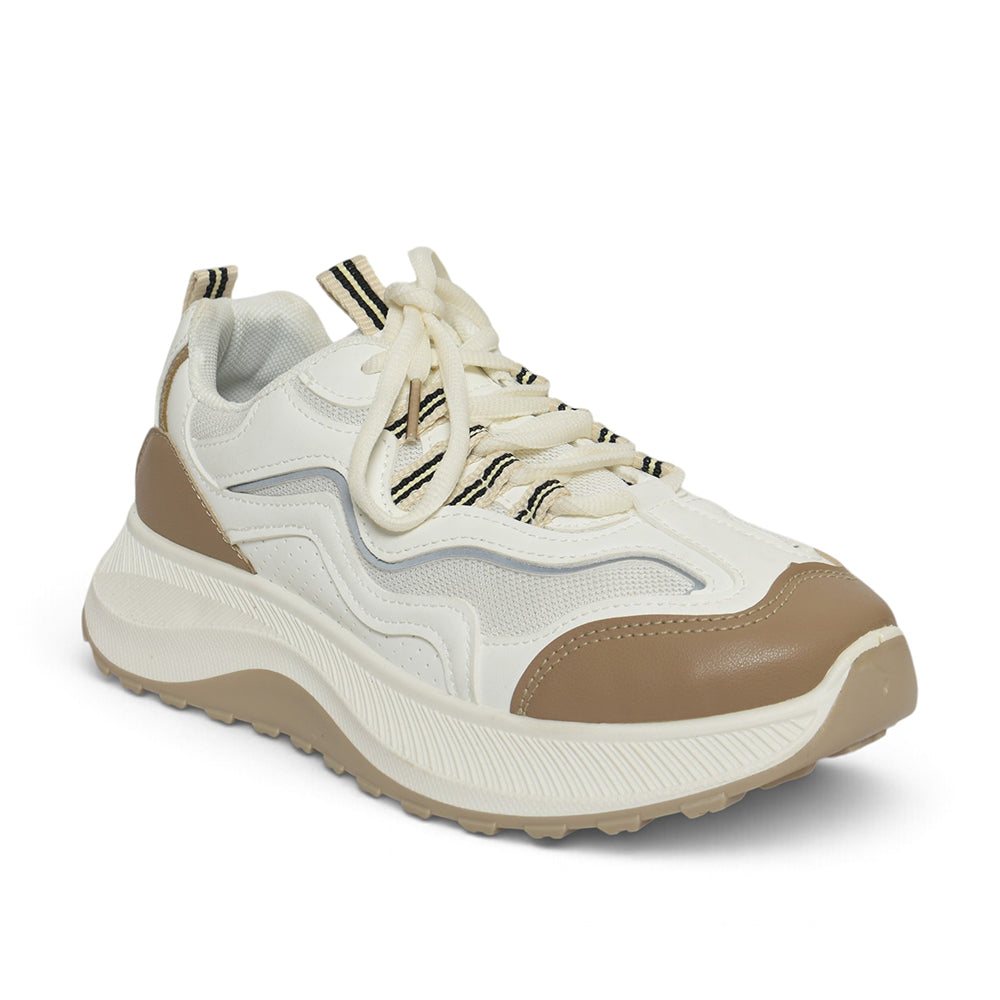 Beige Ladies Casual Sneaker - l098473