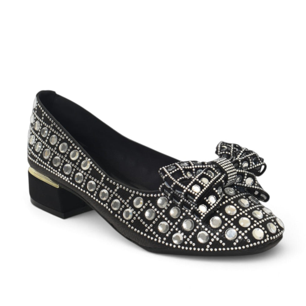 Black Bridal Court Shoes - l087266