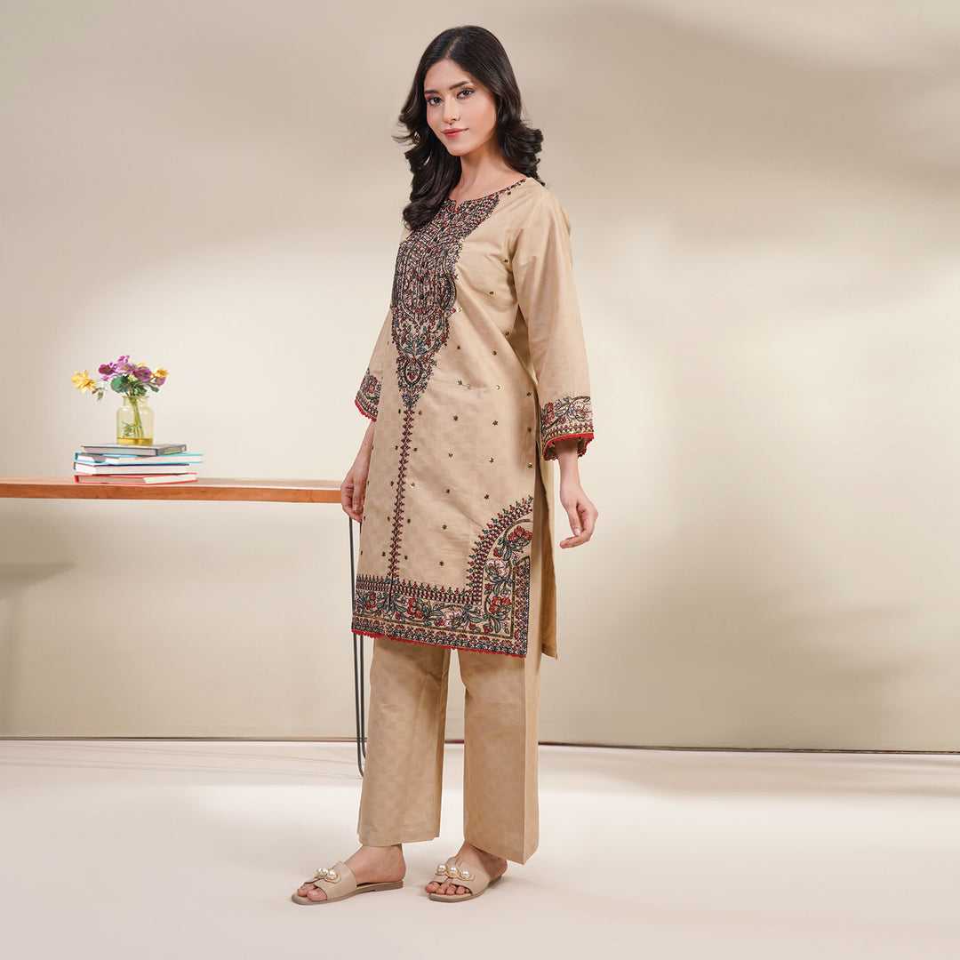 2-PC Young's Embroidered Cambric