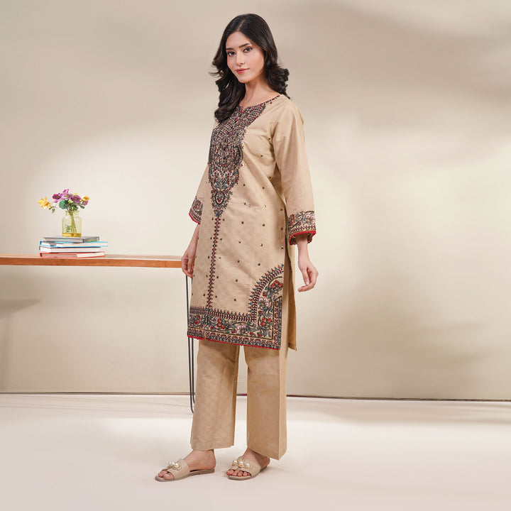 2-PC Young's Embroidered Cambric