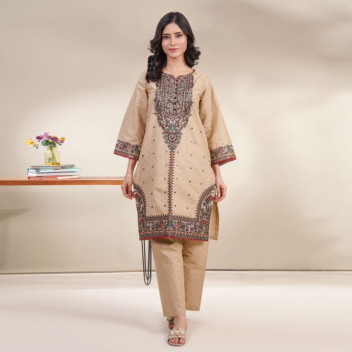 2-PC Young's Embroidered Cambric