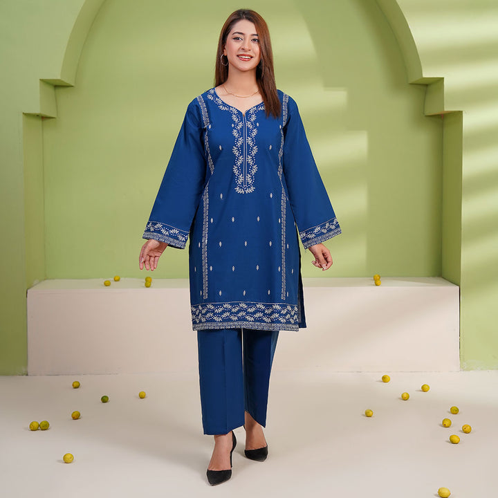 2-PC Young's Embroidered Cambric