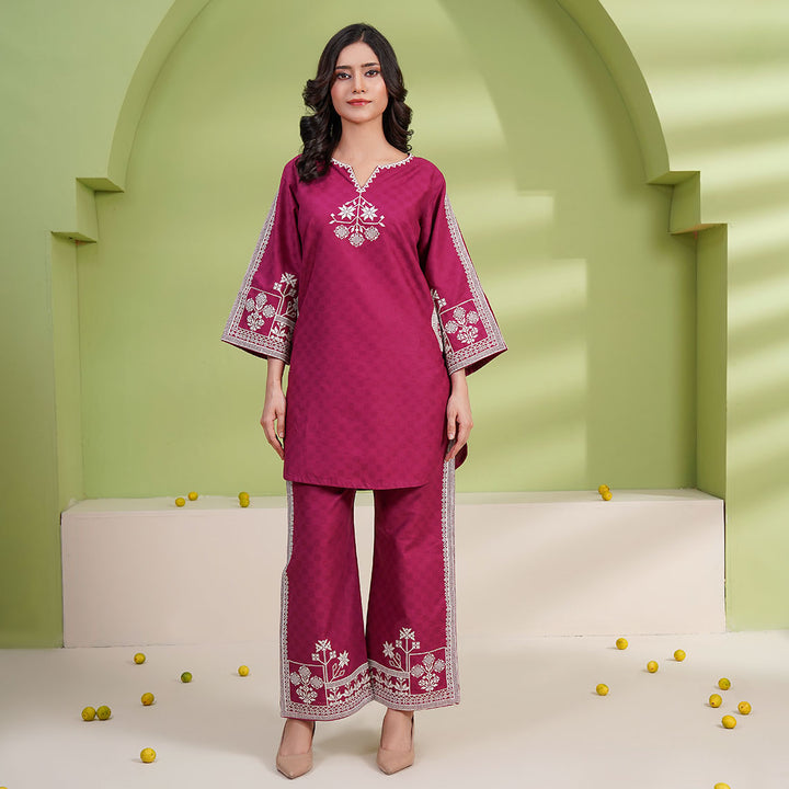 2-PC Young's Embroidered Cambric