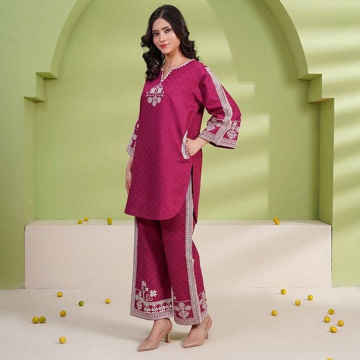 2-PC Young's Embroidered Cambric