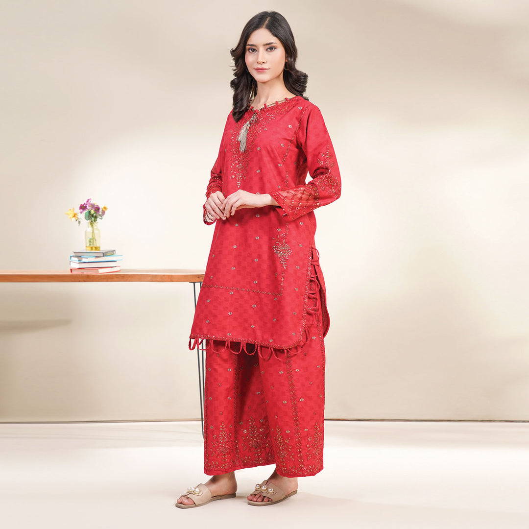 2-PC Young's Embroidered Cambric
