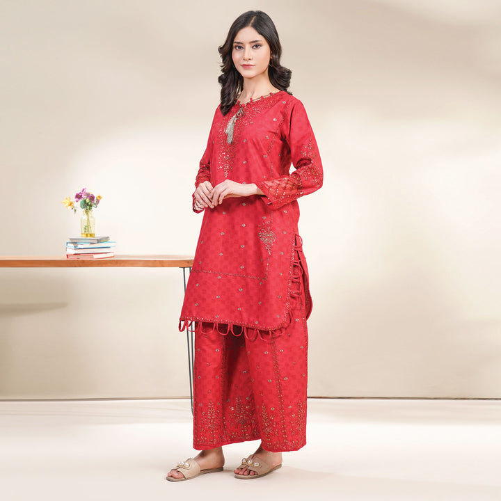 2-PC Young's Embroidered Cambric
